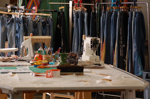 Thigh High Jeans, Memphis, Tenn. Inside the Thigh High Jeans Studio, Memphis, Tenn.