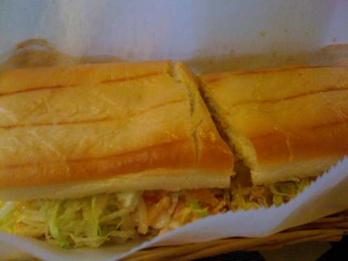 Turkey Sub from the Chinese Sub Shop, Memphis, Tenn. Turkey Sub from the Chinese Sub Shop, Memphis, Tenn.