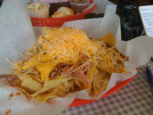 Barbecue nachos from Central Barbecue Barbecue nachos from Central Barbecue