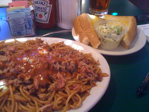 Barbecue Spaghetti from Bar-B-Q Shop Barbecue Spaghetti from Bar-B-Q Shop