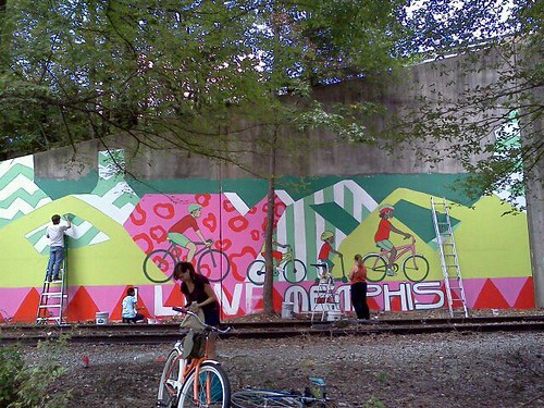 Greeline I Love Memphis mural, Memphis, Tenn. Greeline I Love Memphis mural, Memphis, Tenn.