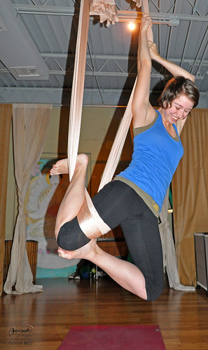 Kerry Crawford at aerial yoga at Give Yoga, Memphis, Tenn. Kerry Crawford at aerial yoga at Give Yoga, Memphis, Tenn.