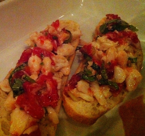 Crab meat bread from Eighty3, Memphis, Tenn. Crab meat bread from Eighty3, Memphis, Tenn.