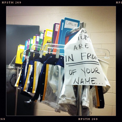 Costumes hanging in the Grizz Girls locker room. Costumes hanging in the Grizz Girls locker room.