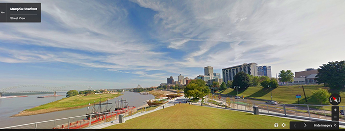 Memphis Riverfront Google Trekker - smaller